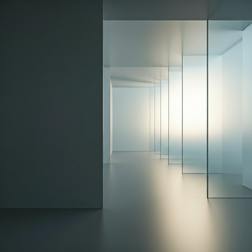 Modern minimalist interior with clean lines and natural light